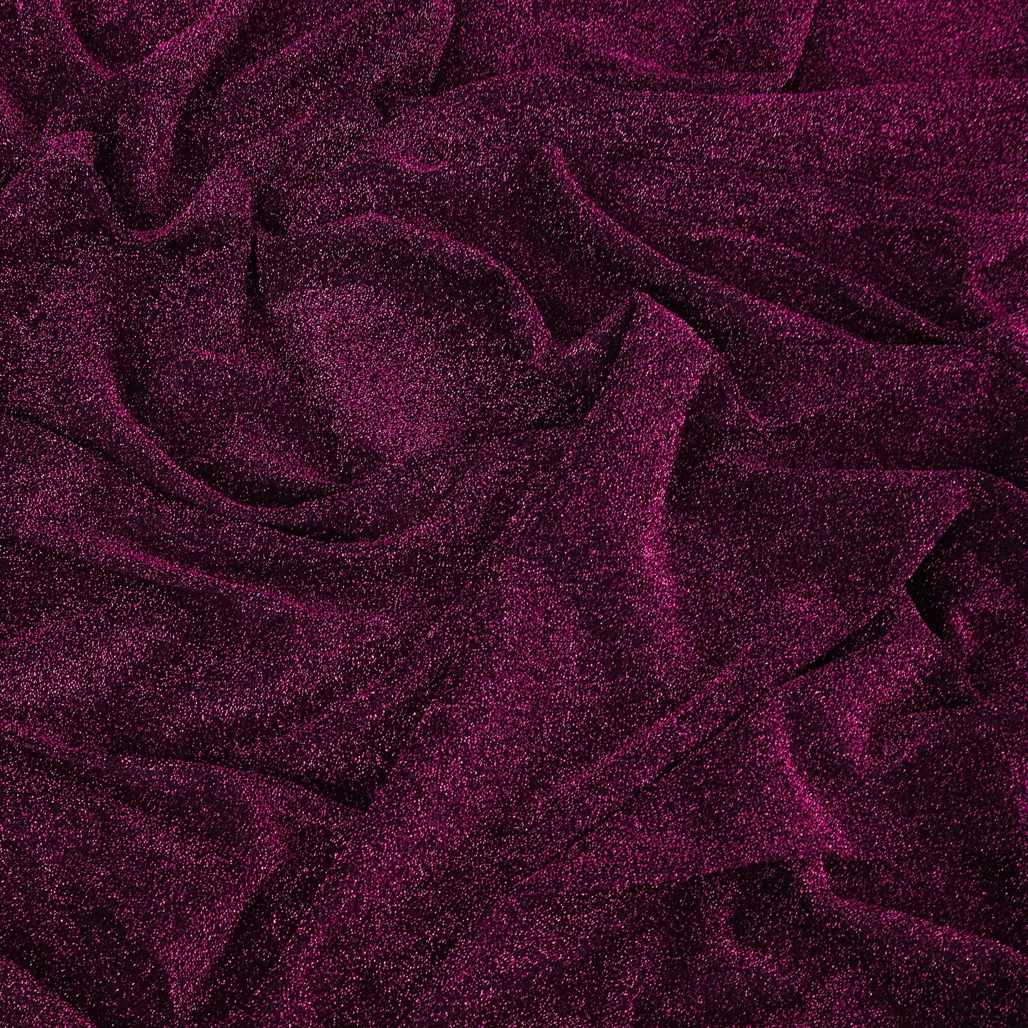 Romex Textiles Polyester Spandex Shiny Lurex Knit Fabric - Black/Magenta