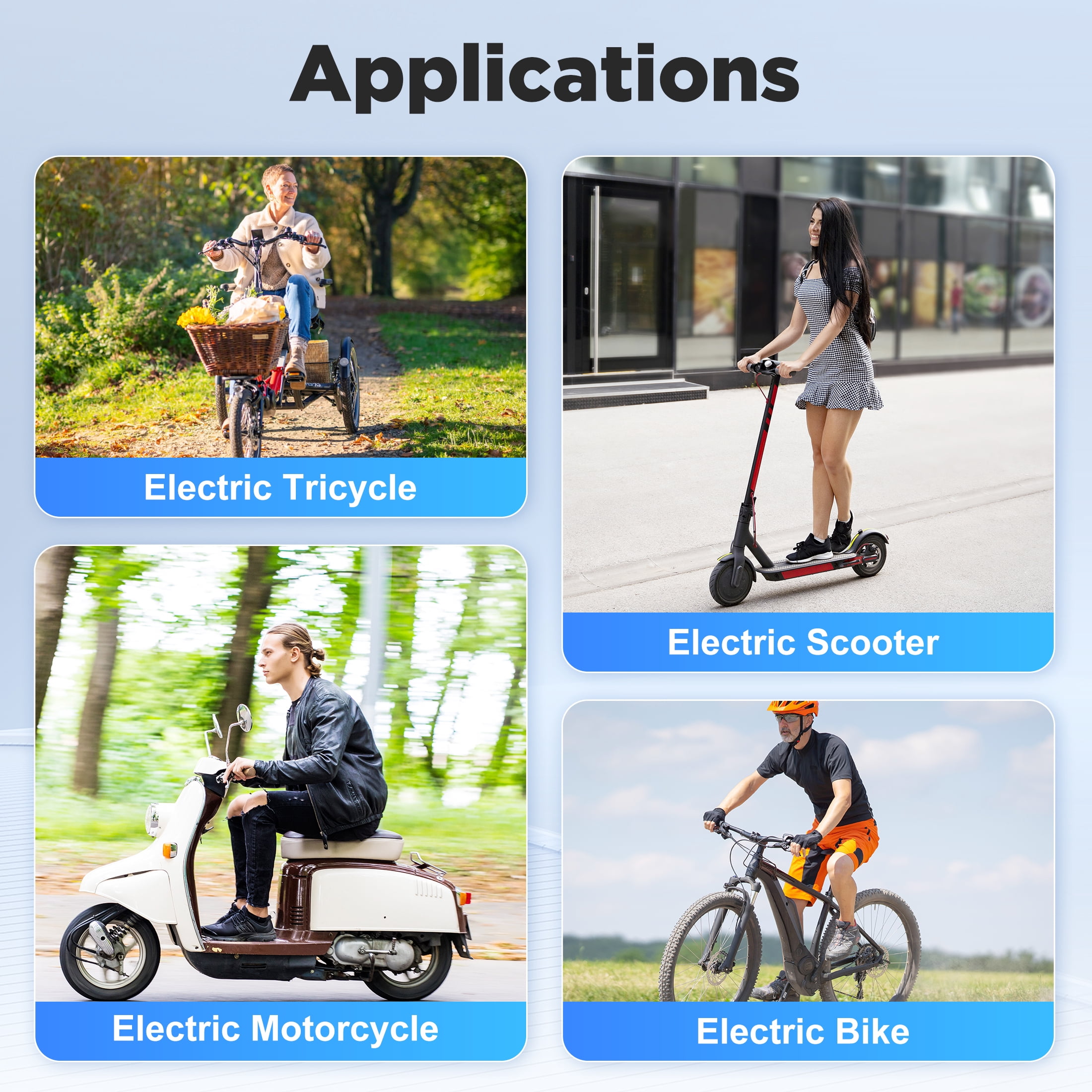 48v 8ah Lithium Ion Battery 750W 48v Battery for Electric Bike Motor Replacement UL2271