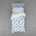 thumbnail image 2 of Ambesonne Cartoon Bedding Set 4 Pcs, Funny Panda, Queen, Black Blue, 2 of 3