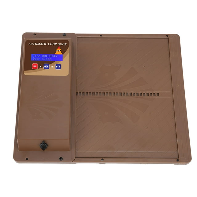 3 Power Supply Modes Horizontal Opening Electric Programmable Chicken Coop Door, Automatic Poultry Coop Door, USB Solar Powered Chicken Door With Timer For Farm Ducks Geese