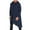 Navy, variant on Utoimkio Men's Asymmetric Plus Size Hooded Sweatshirts Pullover Long Sleeve Hoodie Coat Casual Crewneck Sweatshirts Solid Pullover Tops for Men