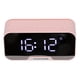 thumbnail image 2 of Altavoz con reloj Bluetooth multifuncional D‑88, altavoz portátil con función de despertador dual para dormitorio, oficina, rosa, 2 of 10
