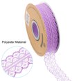 thumbnail image 3 of Uxcell Lace Trim Ribbon Polyester Wedding Lace Ribbon Lace Gift Wrap Ribbon for Dress Decorations Light Purple 50Yard, 3 of 6