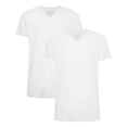 thumbnail image 1 of Bamboo basics Camiseta VELO, paquete de 2 - Camiseta interior, cuello en V, camiseta simple Blanco 2XL (XX-Large), 1 of 3