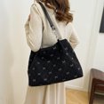 thumbnail image 2 of Bolso Hombro Bolsas para Mujeres Pana Con Bolsillo Gran Capacidad Múltiples Bolsos Compra Viajes, 2 of 9