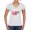 White, variant on Nobody Fights Alone Watercolor Sparkles Breast Cancer Awareness Women's Standard V-Neck Tee, White, XX-Large