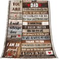 thumbnail image 4 of Dad Gifts from Daughter, Birthday Gifts for Dad Blanket 50''x60 from Daughter Blanket Christmas Soft Cozy Flannel Throw Blanket Happy Birthday Dad, 4 of 5