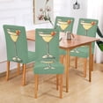 thumbnail image 2 of Yayeee 2 Pack Dining Chair Covers Stretch Parson Chairs Slipcovers Seat Protector, Lemon Glass, 2 of 6