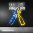 thumbnail image 3 of Glowneon Our First Father's Day Milk Beer Neon, Fathers Day Gift Idea, 3 of 4
