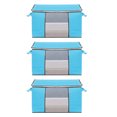 thumbnail image 2 of 3 Pack Clothes Storage Bags, Large Capacity Clothing Closet Organizer, 2 of 5