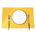 thumbnail image 1 of CSChome Set de Table en Faux Cuir Résistant à la Chaleur Antidérapant Réutilisable Design Rectangulaire pour Cuisine Maison, 1 of 6