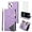 Purple, variant on Phone Case for iPhone 14 6.1 inch Wallet Cover With Screen Protector and Wrist Strap Leather Flip Zipper Credit Card Holder Stand Cell Accessories iPhone14 5G i-Phone i14 iPhone14case Women Men Purple