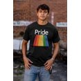 thumbnail image 4 of Gay Rainbow Pride Flag LGBTQ Rights Plus Size Crewneck Graphic Tee Shirt Brisco Brands 3X, 4 of 5