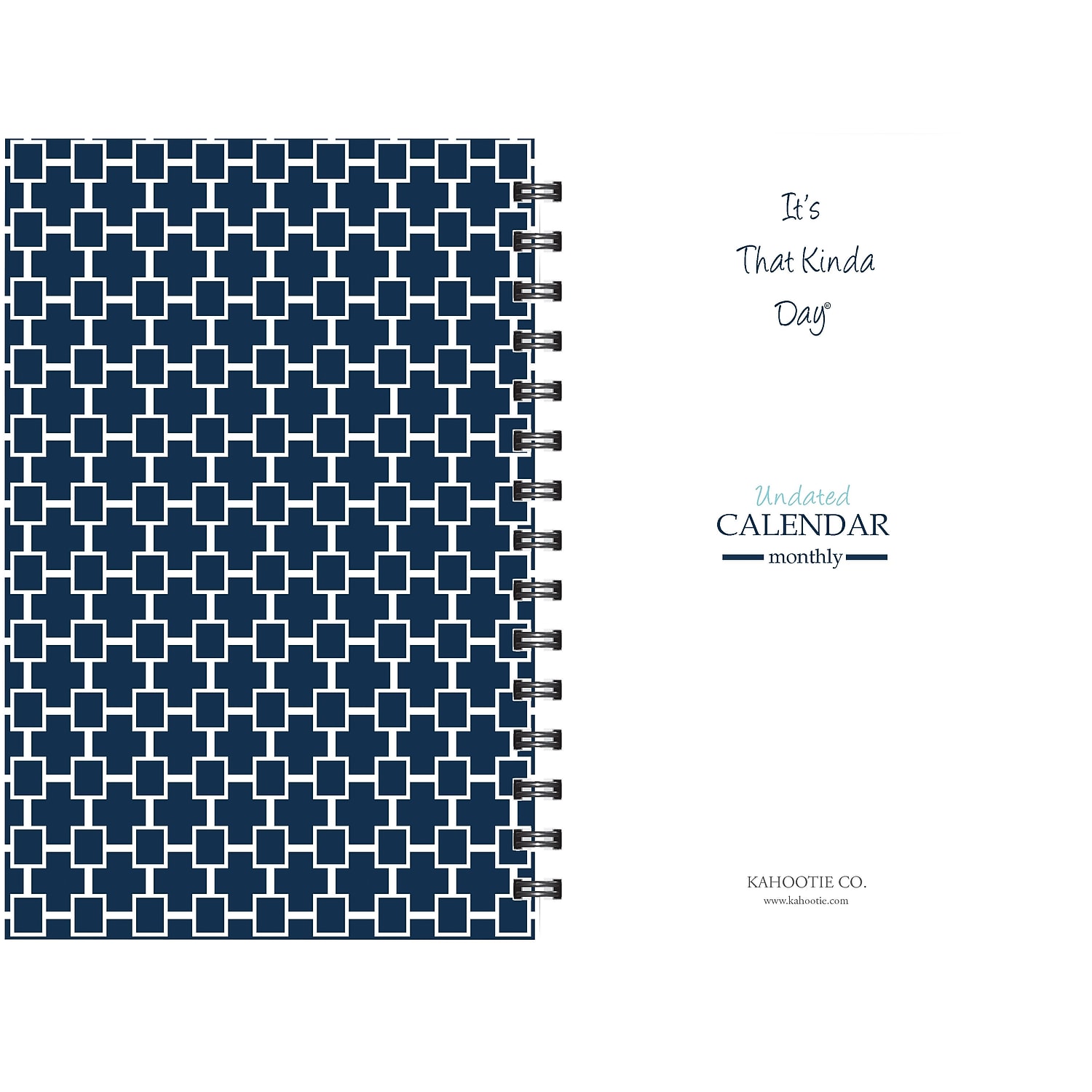 Kahootie Co. Weekly Planner 6" x 9" Navy (ITKWN)