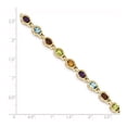 thumbnail image 5 of 14K Yellow Gold Gemstone Rainbow Bracelet, 5 of 6