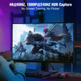 thumbnail image 7 of DiamondTiger HDMI Capture Card for Streaming and Recording - 4K@60HZ, 1080P@240HZ,HDR VRR Passthrough Near-Zero Latency Video Capture Card for PS5, Xbox Series X/S, Nintendo in OBS™, Twitch,YouTube, 7 of 7
