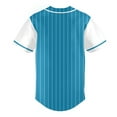 thumbnail image 4 of Baseball Jersey Striped Shirt for Men Short Sleeve Button Down Team Stripes Jersey, 4 of 5