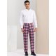 thumbnail image 3 of Pantalones de vestir informales para hombre Lars Amadeus a cuadros rosa azul marino S, 3 of 6