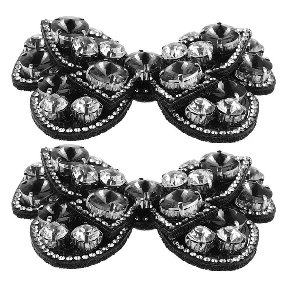 1 Pair Detachable Bow Shoe Clips Bowknot Charms Shoe Buckle Women Rhinestone Shoe Jewelry For Heels For Wedding Bridal Party