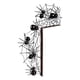 thumbnail image 1 of Esquina De Puerta De Murciélago Y Araña Letrero De Esquina De Halloween De Metal Para Decoración De Halloween Sweethay HA043987-01, 1 of 6