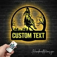 thumbnail image 2 of Handmadetneonsign Custom Name Cowgirl Metal Wall Art LED Light - Personalized Cowgirl Riding Horse Metal Sign, 2 of 5