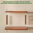 thumbnail image 2 of Shoreew Desktop Storage Rack Durable Construction Strong Load-bearing Multipurpose Wood Tabletop Stand Storage Shelf, 2 of 7