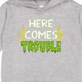 thumbnail image 3 of Inktastic Here Comes Trouble Toddler Hoodie, 3 of 4