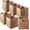 Cinnamon, variant on 12" x 12" Hyacinth Storage Baskets, Whitewash - Set of 6 Storage Organizers, Woven Wicker Cubes for Bathroom, Bedroom, Laundry, Shelves
