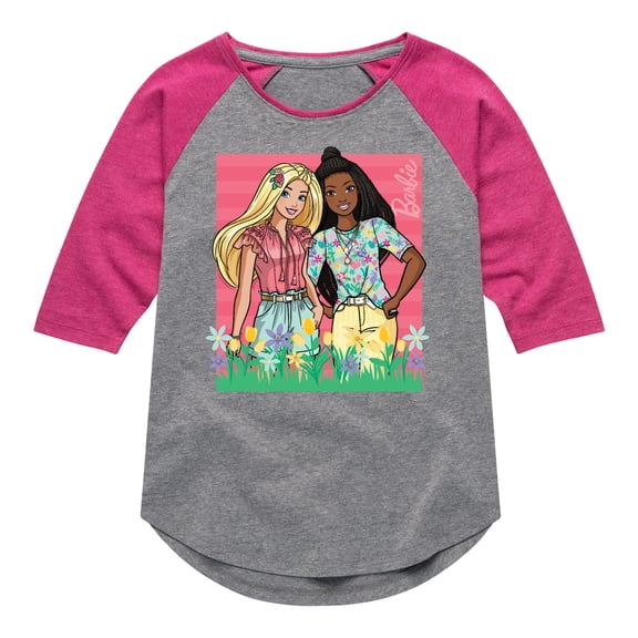 Barbie - Easter - Spring has Sprung - Toddler And Youth Girls Raglan Graphic T-Shirt