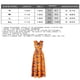 thumbnail image 3 of Vestido africano sexy para mujer Vestido largo maxi Vestido con cuello en V Vestido multidireccional Vestido plisado Estampado floral - Naranja Adepaton BST3005874-4, 3 of 6
