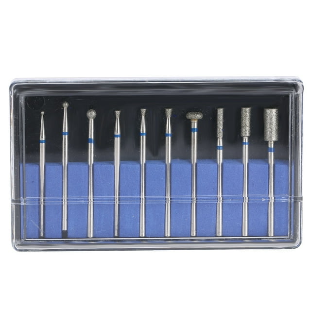 10 Uds. De cabezal de pulido para decoración de uñas de acero de tungsteno, herramienta cortadora de grabado, accesorio #02