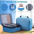 thumbnail image 4 of Estuche Para Lapices 72 Ranuras Lapiceras Organizadoras Modelo Azul, 4 of 4