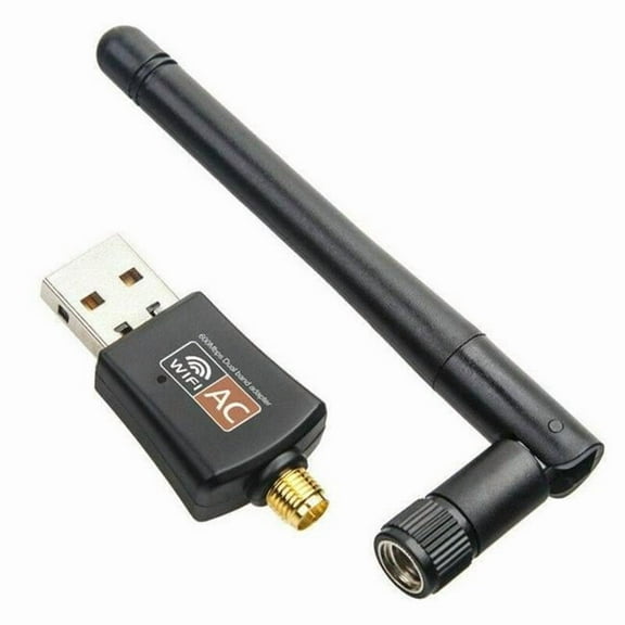 Dual Band 2.4G-5GHz 600Mbps Wireless USB Wifi Adapter Dongle with Antenna 802.11AC