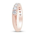 thumbnail image 4 of AFFY Round Cut Cubic Zirconia Half Eternity Band Ring in 14k Rose Gold Over Sterling Silver (0.46 Cttw) Size - 12, 4 of 6