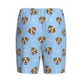 thumbnail image 4 of Picia Terrier Pajama Shorts for Men, Men's Pajama Bottoms, Sleepwear,Short Pajama Pants-4X-Large, 4 of 9