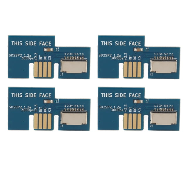 <p>Console Micro Storage Card Adapter, Professional 4pcs Console Memory Card Reader High Compatibility Stable Compact For SD2SP2</p>
