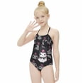 thumbnail image 4 of Kuromi And My Melody Girls One Piece Swimsuits Hawaiian Summer Swimwear Beach Bathing Suit Outfits, 4 of 7