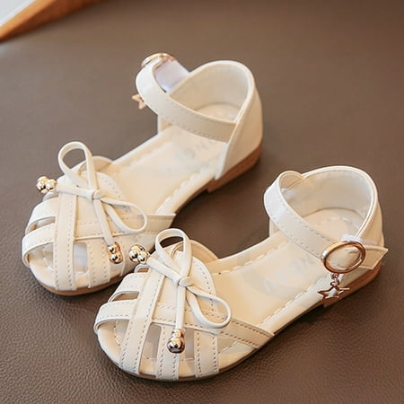 

〖Jisuan〗Girls Sandals Baby Sandals Princess Shoes Stage Soft Roman Toddler Leather Girls Children Girl S Shoes