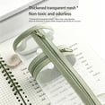thumbnail image 4 of Cylinder Mesh Transparent Pencil Case, Portable Stationery Bag with Zipper, Lightweight Desktop Organizer for Pens and Markers, Office Storage Pouch, SouMaox, 4 of 6