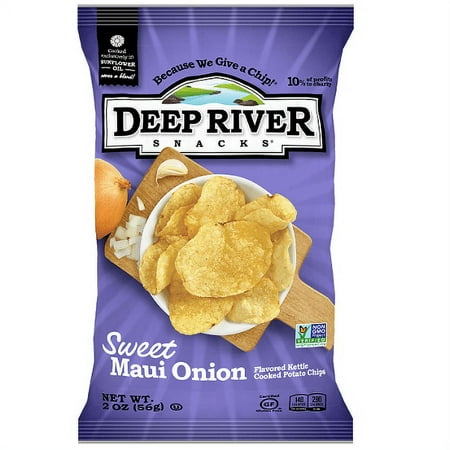 Sweet Maui Onion Kettle Chips, 2-Ounce Bags (Pack of 24)