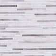 thumbnail image 5 of Contemporary Home Living 3' x 5' Horizontal Patchwork Area Throw Rug - Gray and Cream, 5 of 8