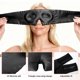thumbnail image 5 of Máscara de Sueño de Seda Pura de 22 Momme con Bolsa de Viaje 3D Contorno Ajustable para Durmientes Laterales Protección de Pestañas para Pestañas Naturales y Extensiones Negra, 5 of 7