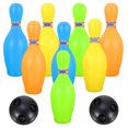 thumbnail image 4 of FELTECHELECTR 1 juego de bolos para niños de interior, juguetes deportivos para padres e hijos, juego de bolos, 4 of 6