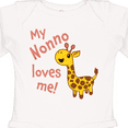 thumbnail image 4 of Inktastic My Nonno Loves me- cute giraffe Boys or Girls Long Sleeve Baby Bodysuit, 4 of 5