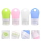 thumbnail image 2 of GOOHOCHY 4 botellas de viaje de silicona reutilizables con tapa abatible, 2 of 8