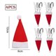 thumbnail image 3 of 16 piezas de cubiertos y tenedor para árbol de Navidad, decoración de mesa, adornos navideños, adornos navideños, árbol de Navidad Adornos Decorativos, 3 of 5