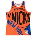 thumbnail image 2 of Men's Mitchell & Ness  Blue New York Knicks Big Face 5.0 Fashion Tank Top, 2 of 3