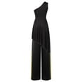 thumbnail image 2 of Miutii Women Praise Worship Dance Outfit One Shoulder Dress With Wide-leg Pants Liturgical Dancewear Black L, 2 of 7