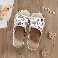 thumbnail image 4 of NOKIO Affordable Women'S Summer Slides Cotton Memory Foam Summer House Slippers Slides Indoor Bedroom Sandal Shoes Open Toe Washable With Non Slip Linen Sole Soft Sole Flat Sandals, 4 of 5