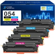 054 Toner Cartridge Compatible for Canon 054 054H CRG-054 CRG-054H Color ImageClass MF644Cdw MF641Cw MF642Cdw LBP622CDW Printer Ink (Black Cyan Magenta Yellow, 4-Pack)